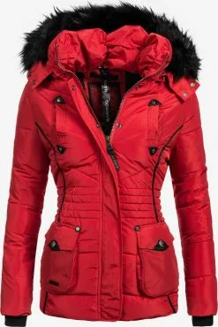 Marikoo Winterjassen Winterjas Vanilla Dames Rood