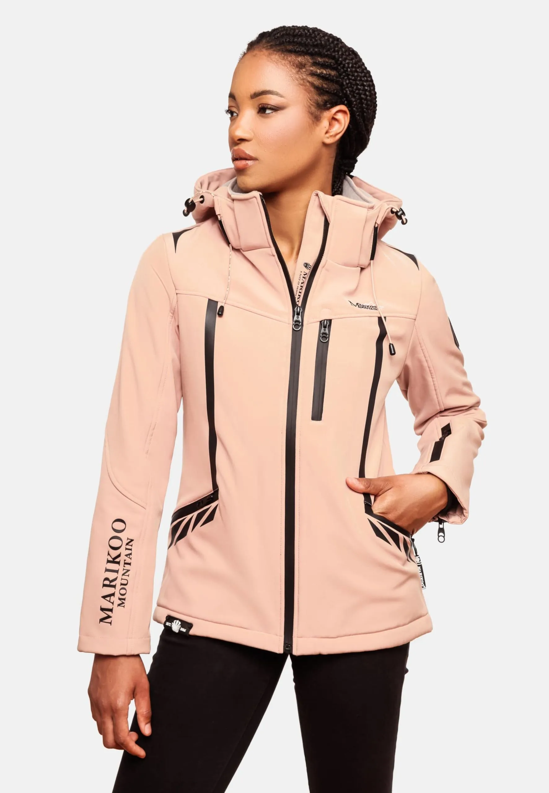 Marikoo Winterjassen Winterjas Dames Roze 6 Marikoo Winterjassen Winterjas Dames Roze - Afbeelding 6