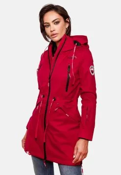 Marikoo Parkas Tussenparka Dames Vuurrood -Tussen Jas Verkoop f98de56b154c1f2c398cfad08891c770