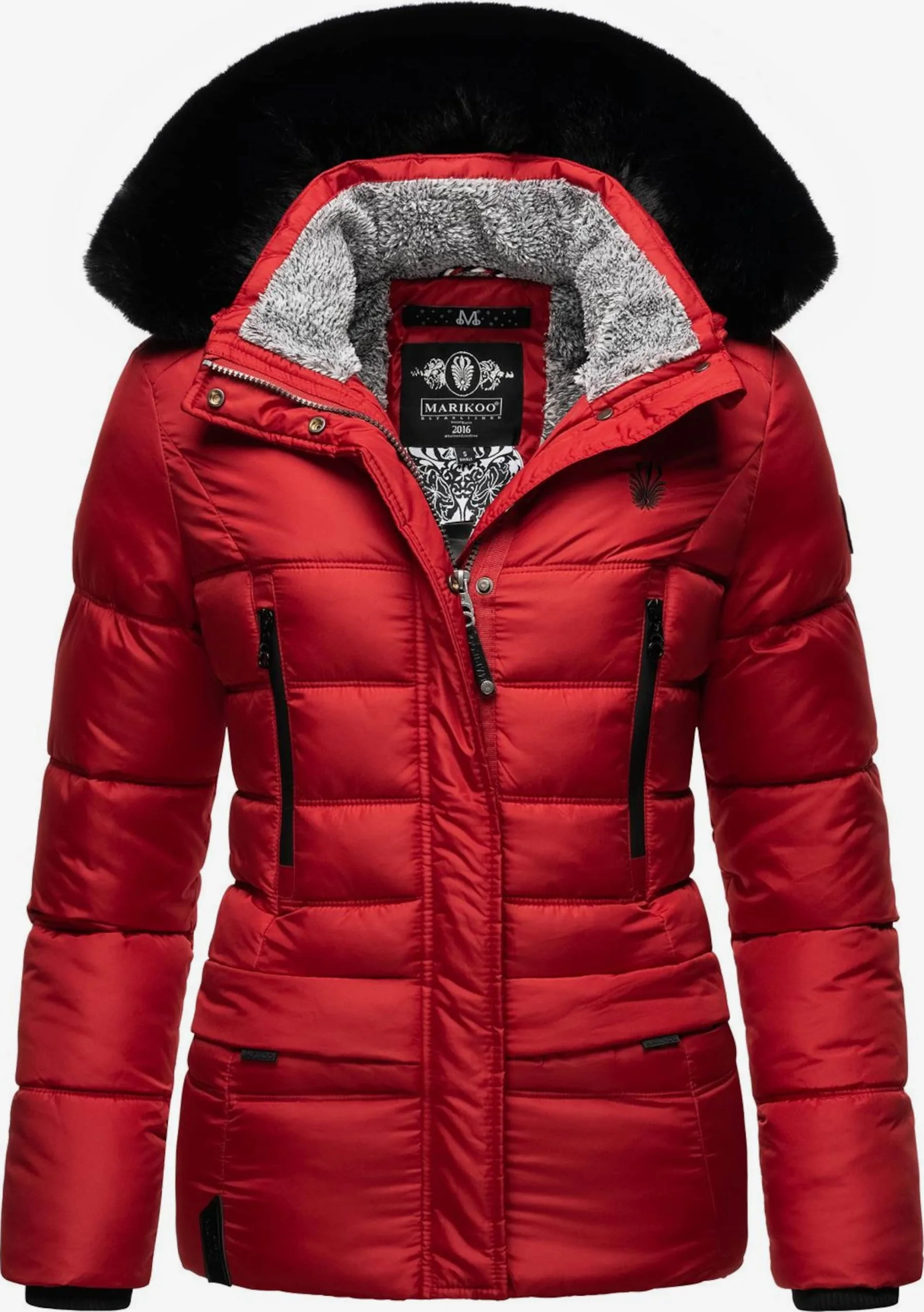 Marikoo Winterjassen Winterjas Loveleen Dames Rood 1 Marikoo Winterjassen Winterjas Loveleen Dames Rood
